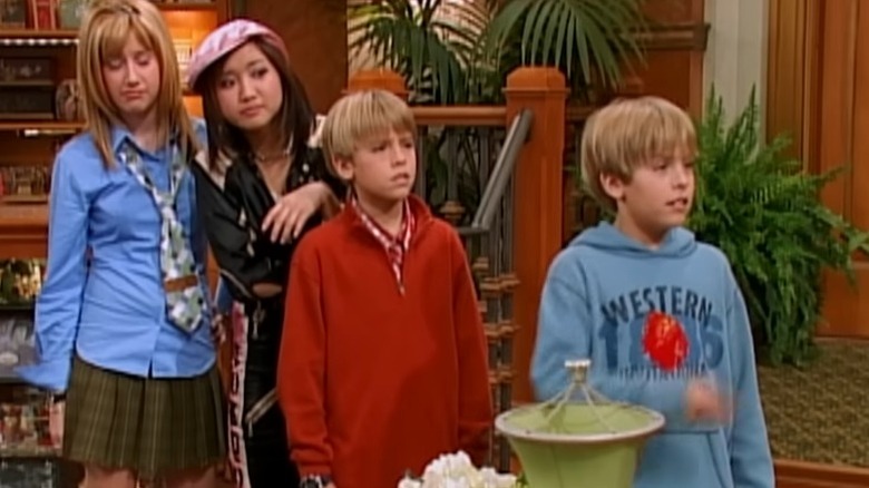 Maddie, London, Cody, and Zack in The Suite Life of Zack & Cody