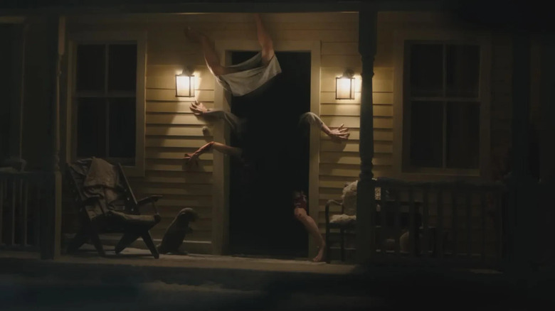 This doorway has an upsetting number of limbs in Resident Evil (2026)