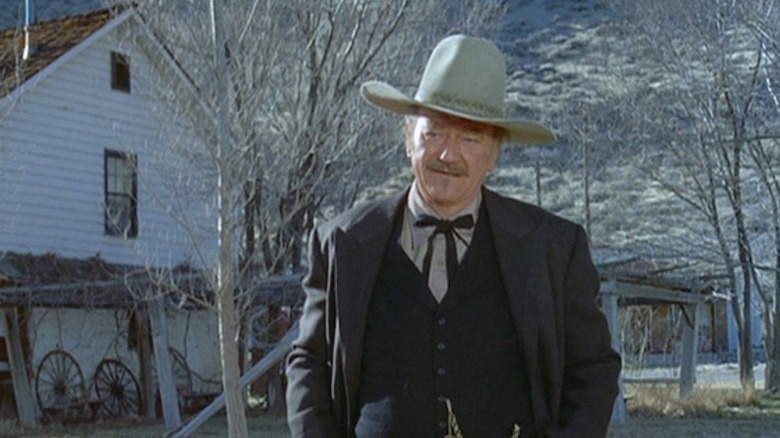 John Wayne as aging gunfighter J.B. Books in The Shootist