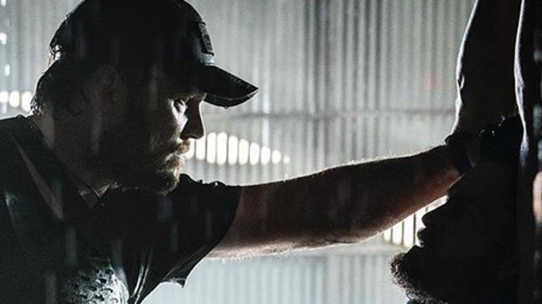 Reece (Chris Pratt) threatens an enemy in The Terminal List.