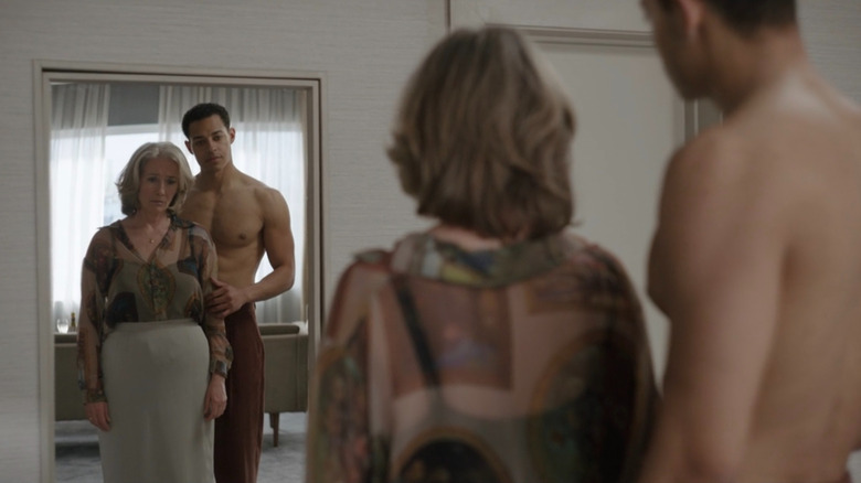 Emma Thompson and Daryl McCormack as Nancy Stokes and Leo Grande in Good Luck to You, Leo Grande
