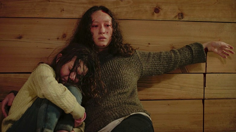 Havana Rose Liu and Mila Harris in No Exit