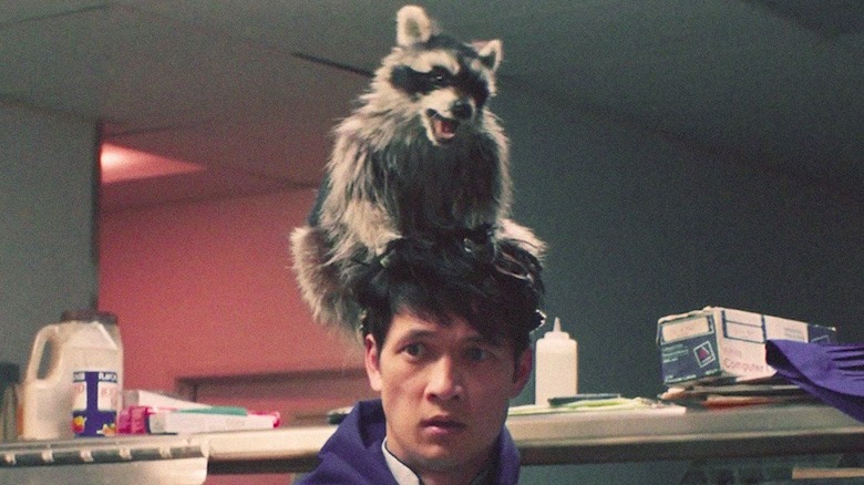 Raccacoonie and Harry Shum Jr