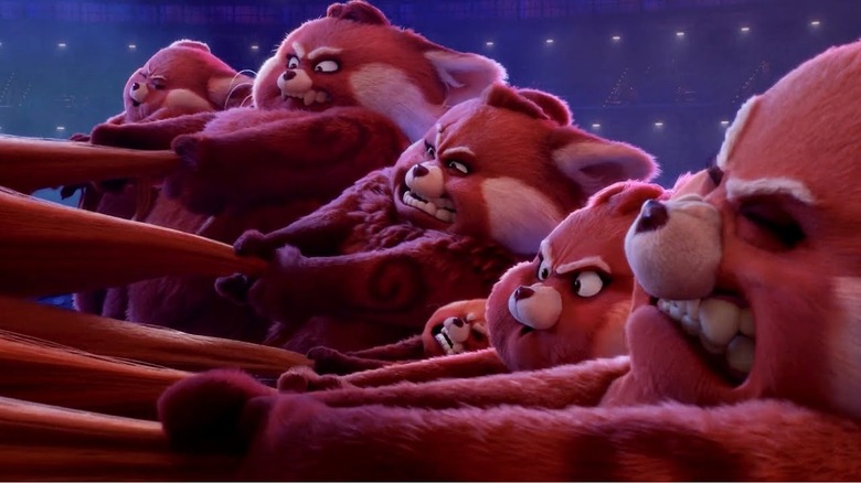All the pandas in Turning Red