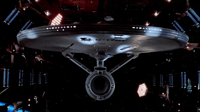 The refurbished Enterprise prepares for Captain Kirk's arrival in Star Trek: The Motion Picture