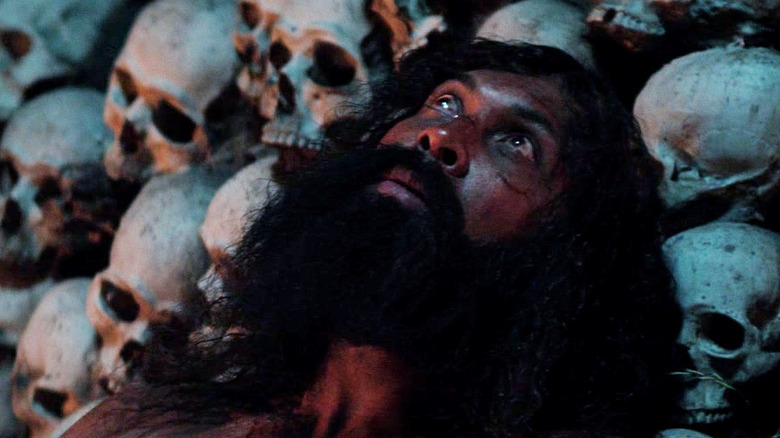 Samson (Chi Lewis-Parry) gazes up at the moon in 28 Years Later: The Bone Temple