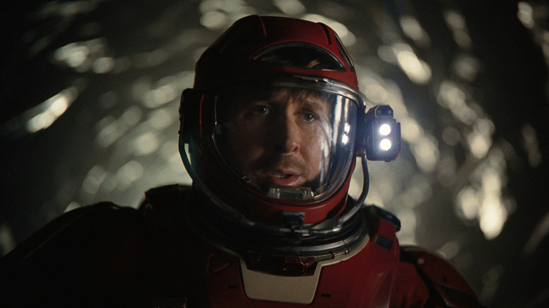 Ryan Gosling as Ryland Grace walking down the tunnel to Rocky's ship in Project Hail Mary