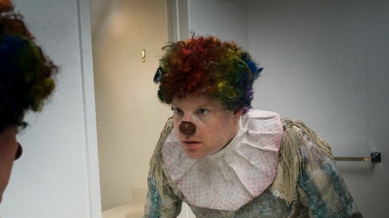 Andy Powers as Kent McCoy as he starts to transform into a clown in Clown