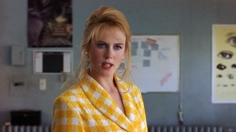 Suzanne Stone-Maretto (Nicole Kidman) speaks angrily in a clinic in To Die For
