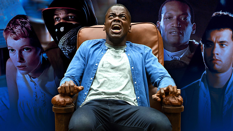 Rosemary (Mia Farrow) from Rosemary's Baby, Moses (John Boyega) from Attack the Block, Chris (Daniel Kaluuya) from Get Out, Candyman (Tony Todd) from Candyman, and Ray (Tom Hanks) from The 'Burbs