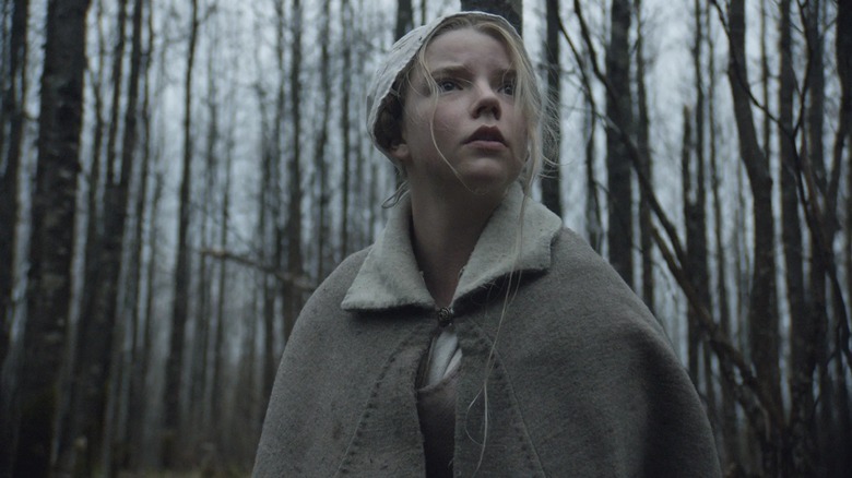 Thomasin (Anya Taylor-Joy) is a pilgrim girl adrift in a witch's wood in The Witch