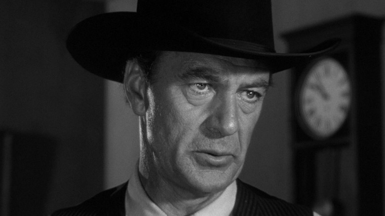 Will Kane (Gary Cooper) looking stern in High Noon