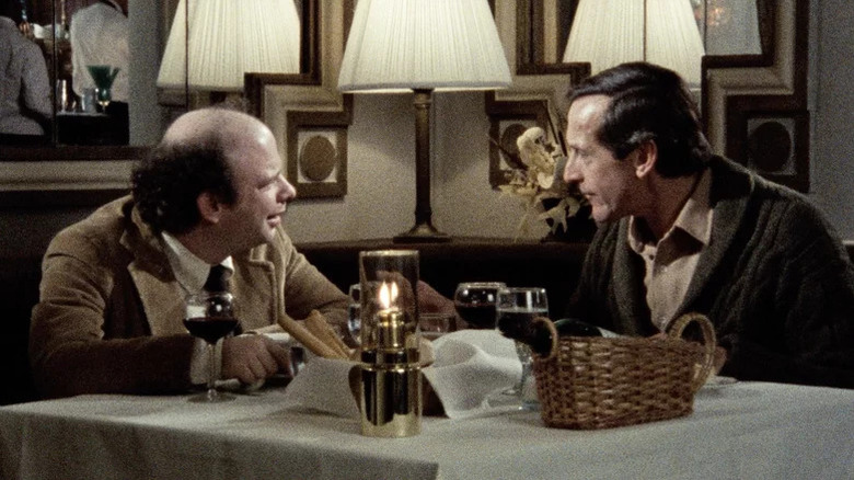 Wallace Shawn and André Gregory share a conversation over dinner in My Dinner with Andre