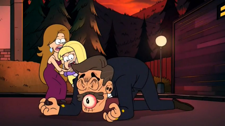 Preston Northwest with his eyes, ears, and nose swapped around on Gravity Falls