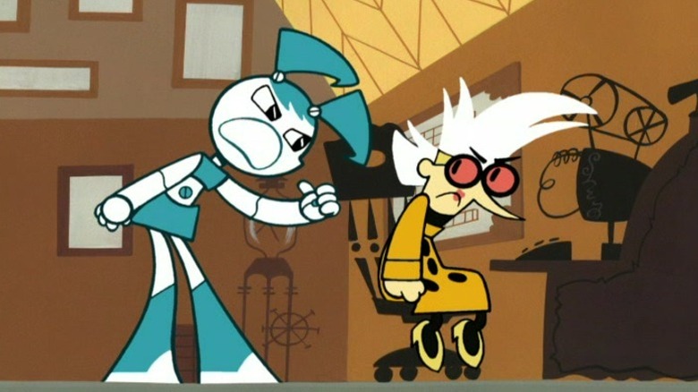 Jenny yelling angrily at Nora on My Life as a Teenage Robot