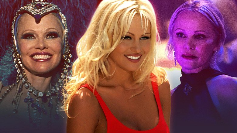 Pamela Anderson takes the stage as Shelly Gardner in The Last Showgirl, hits the beach as CJ Parker on Baywatch, and gets awkwardly intimate as Beth Davenport in The Naked Gun