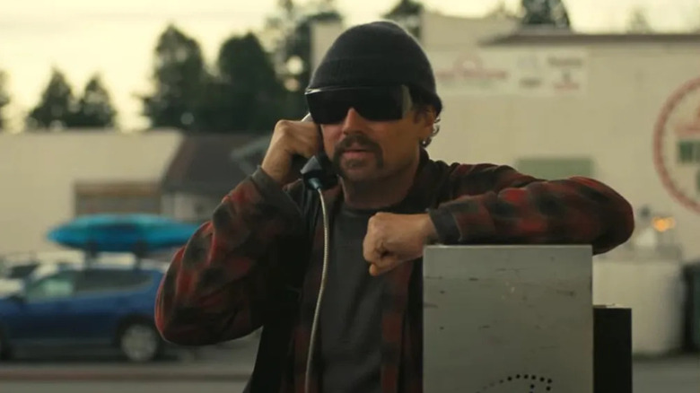 Leonardo DiCaprio as Pat Calhoun in One Battle After Another.