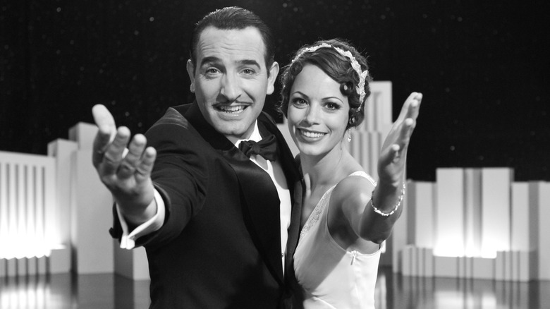Jean Dujardin as George Valentin and Bérénice Bejo as Peppy Miller in The Artist.