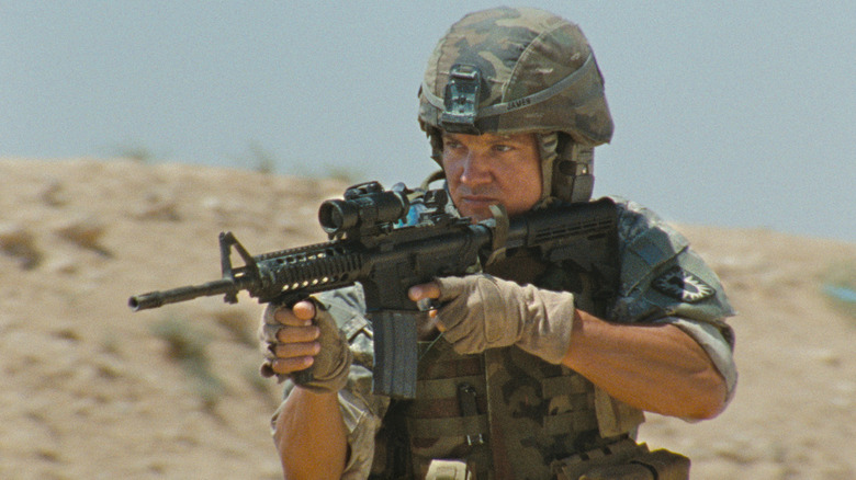 Jeremy Renner as William James in The Hurt Locker.