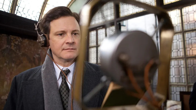Colin Firth as King George VI in The King's Speech.