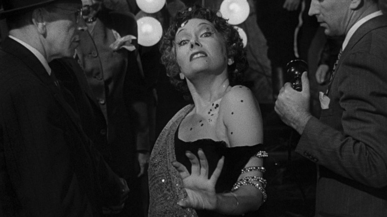 Norma Desmond (Gloria Swanson) ready for her close-up in Sunset Boulevard