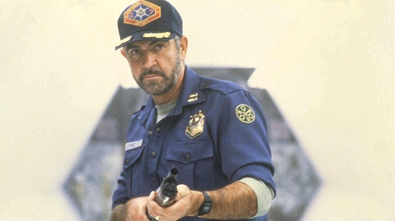 William O'Niel aiming a weapon in Outland