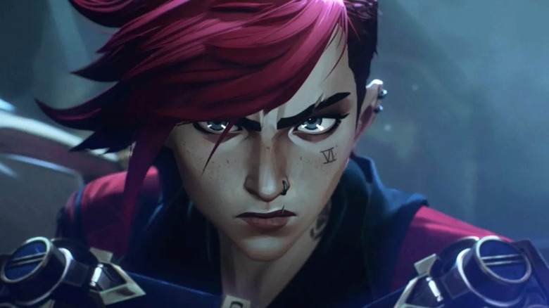Vi scowling in Arcane