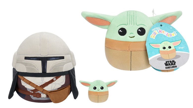 The Mandalorian and Grogu Squishmallows