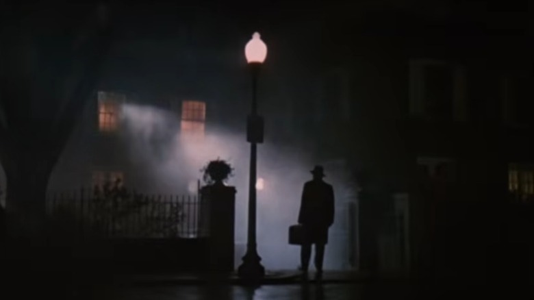 Linda Blair as Regan, having a chat in The Exorcist