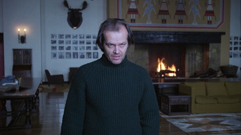 Jack Nicholson as Jack, thinking about his relationship in The Shining