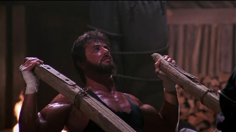 Rocky working out in Russia