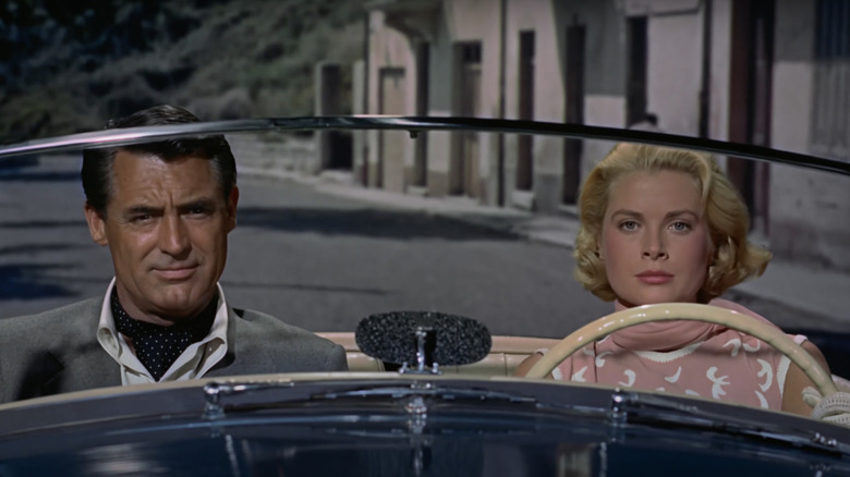 Cary Grant Grace Kelly drive car