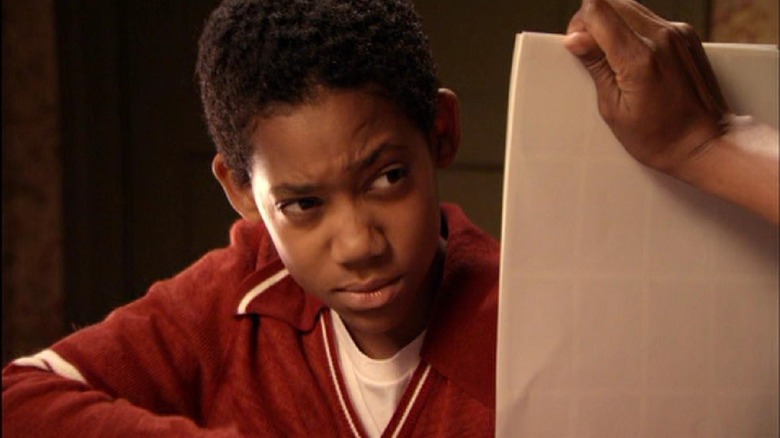 Chris raising an eyebrow on Everybody Hates Chris