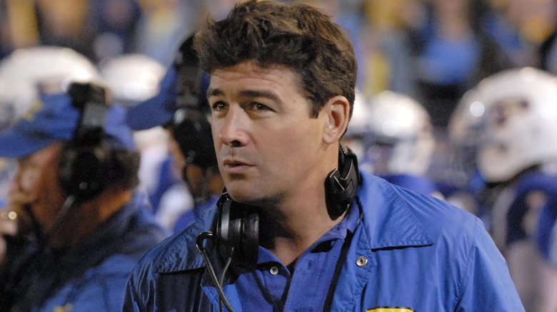 Coach Taylor looking intense in Friday Night Lights