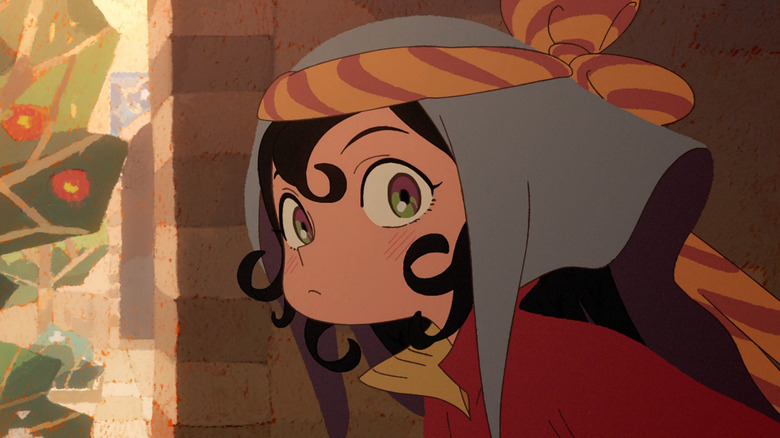 Sitara looks back embarrassed in Jaadugar: A witch in Mongolia