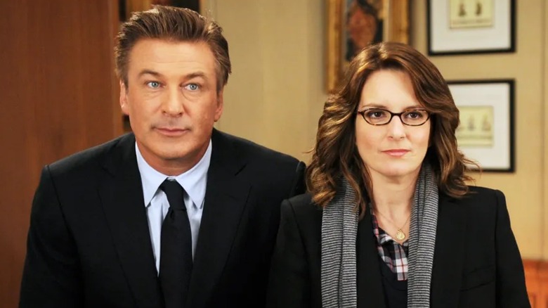 Alec Baldwin and Tina fey in 30 Rock
