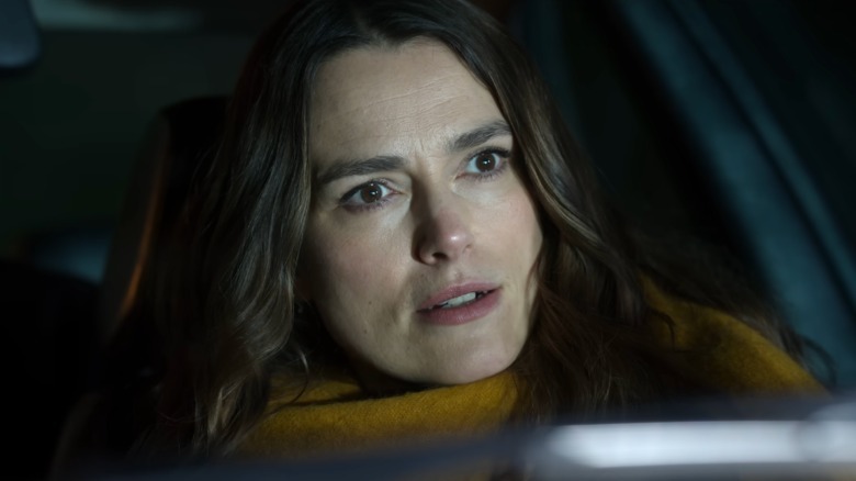 Helen Webb (Keira Knightley) in a car on Black Doves