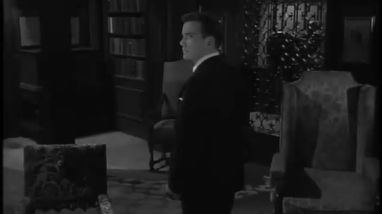 William Shatner as Paul, wandering his house in the Thriller episode The Grim Reaper