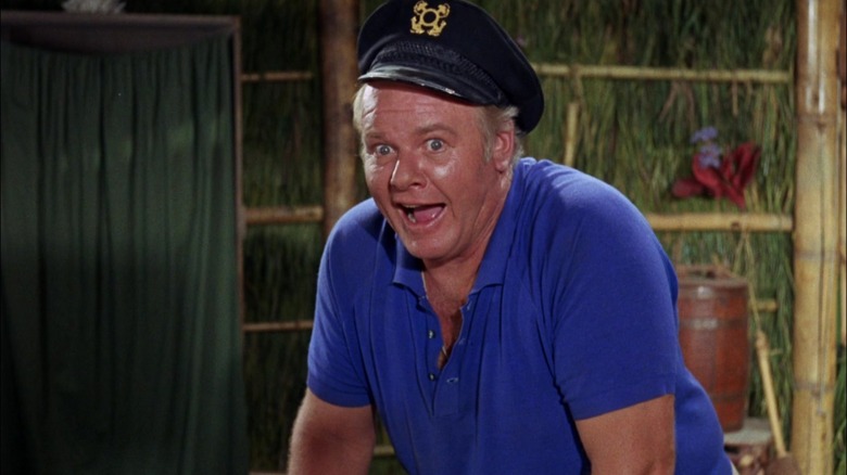 The Skipper looking surprise on Gilligan's Island.
