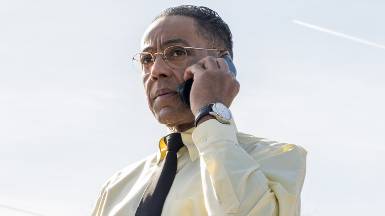 Gus on the phone