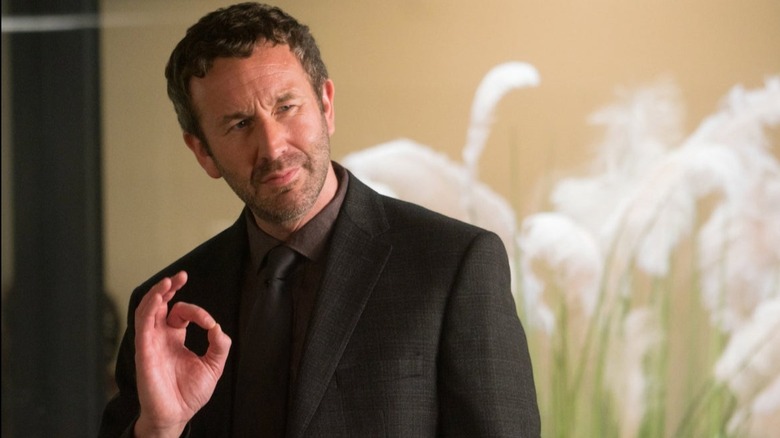 Chris O'Dowd doing okay sign