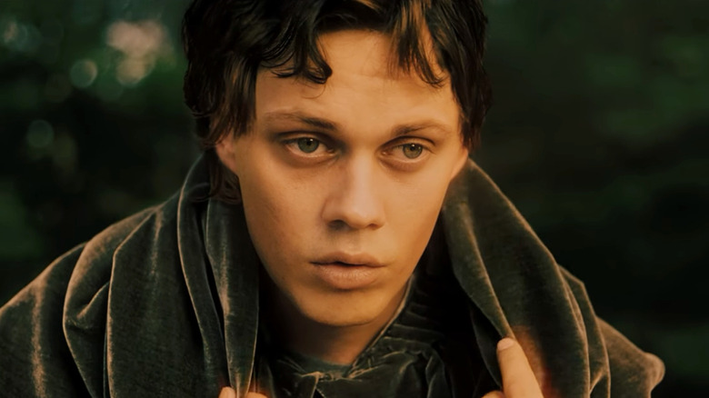 The Angel (Bill Skarsgård) lowers his hood in Castle Rock Season 2