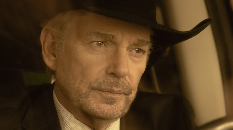 Billy Bob Thornton's Tommy Norris is seen in closeup as he sits in his car in Landman.jpg