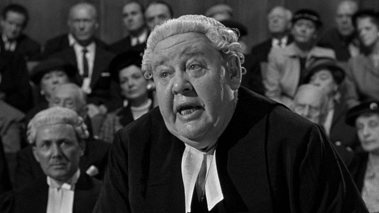 Witness for the Prosecution, Charles Laughton as Sir Wilfrid Robarts