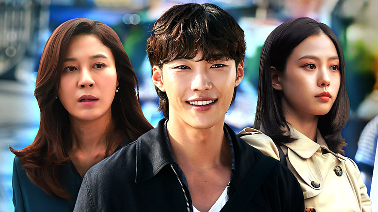 A collage of Yoo Seong-a (Go Min-si) from The Frog, Oh Wan-soo (Kim Ha-neul) from Red Swan, and Hae-jo (Woo Do-hwan) from Mr. Plankton.