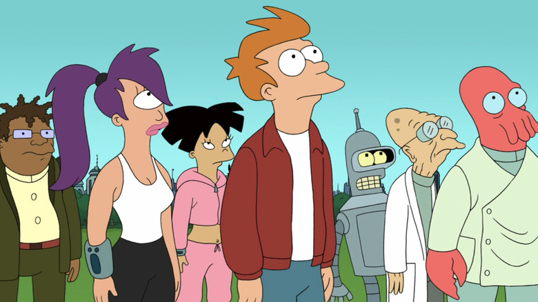 The cast of Futurama