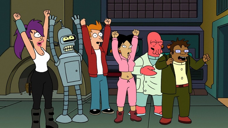 The cast of Futurama