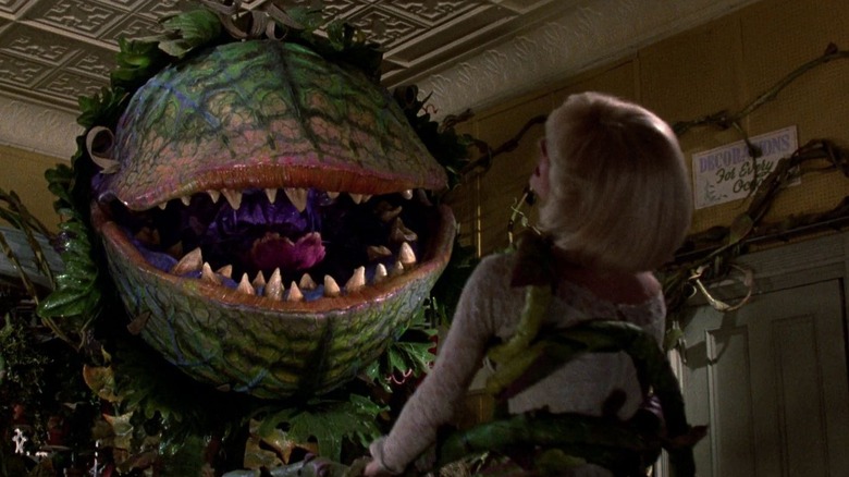 Audrey II and Audrey in Little Shop of Horrors