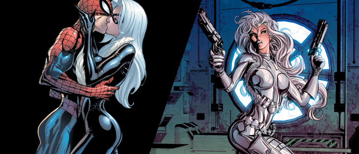 Black Cat and Silver Sable