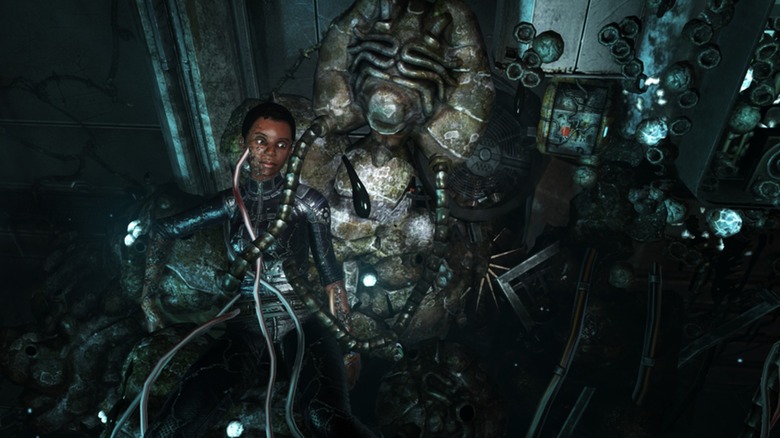 Amy asks Simon not to separate it from the machines in Soma